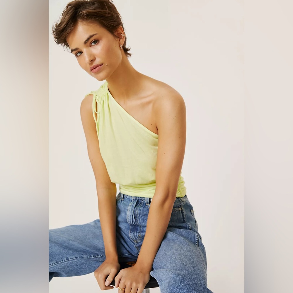 Anthropologie One Shoulder Blouse